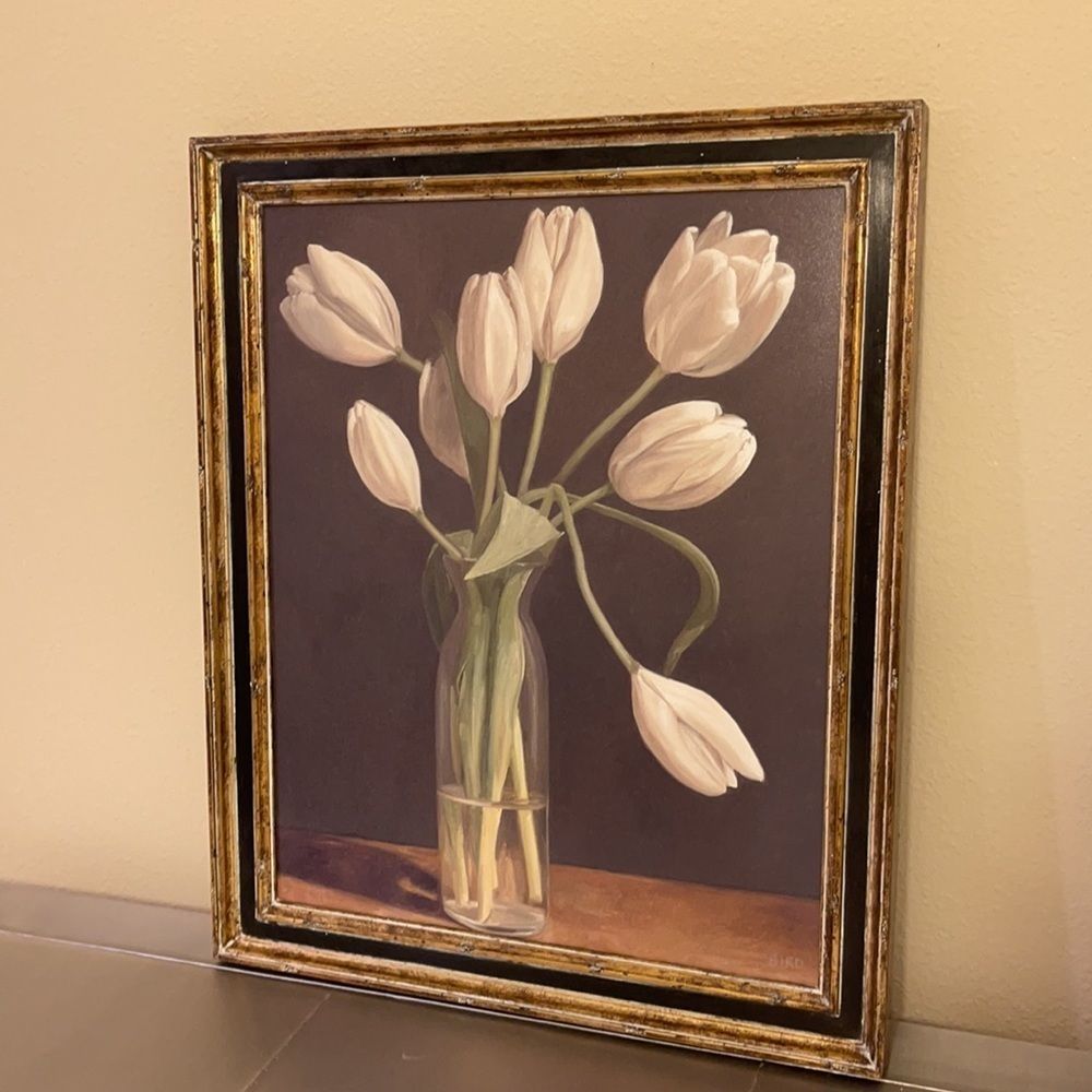 ART SARAH BIRD NEW YEARS TULIPS I RH